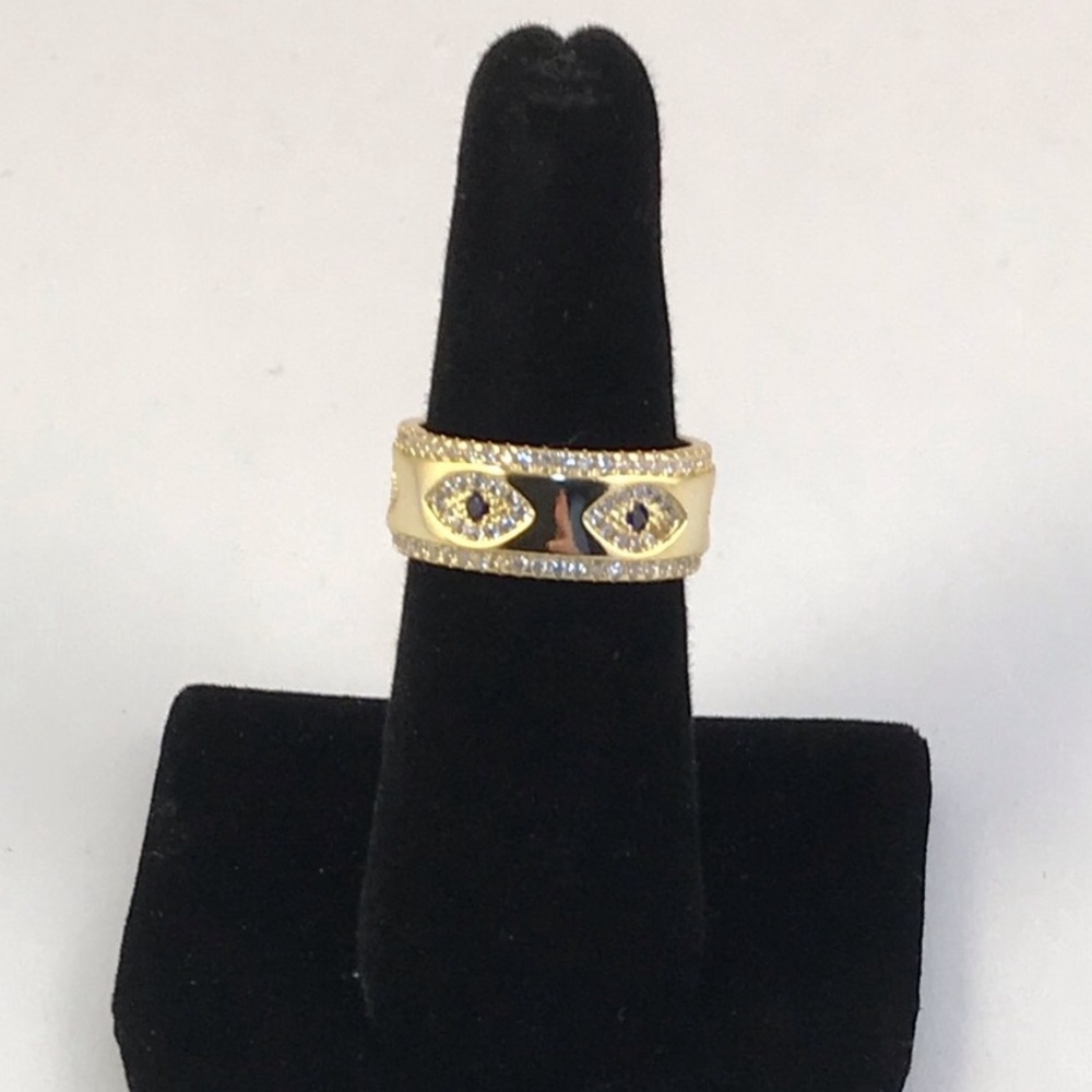 18k Evil Eye Ring - Picture 13 of 16